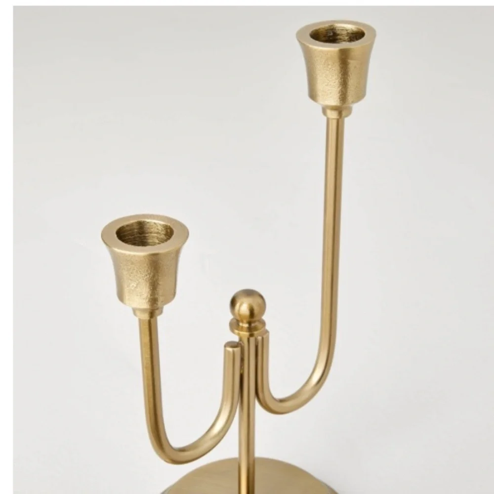 Hearth&Hand Staggering Gold Taper Candle Holder